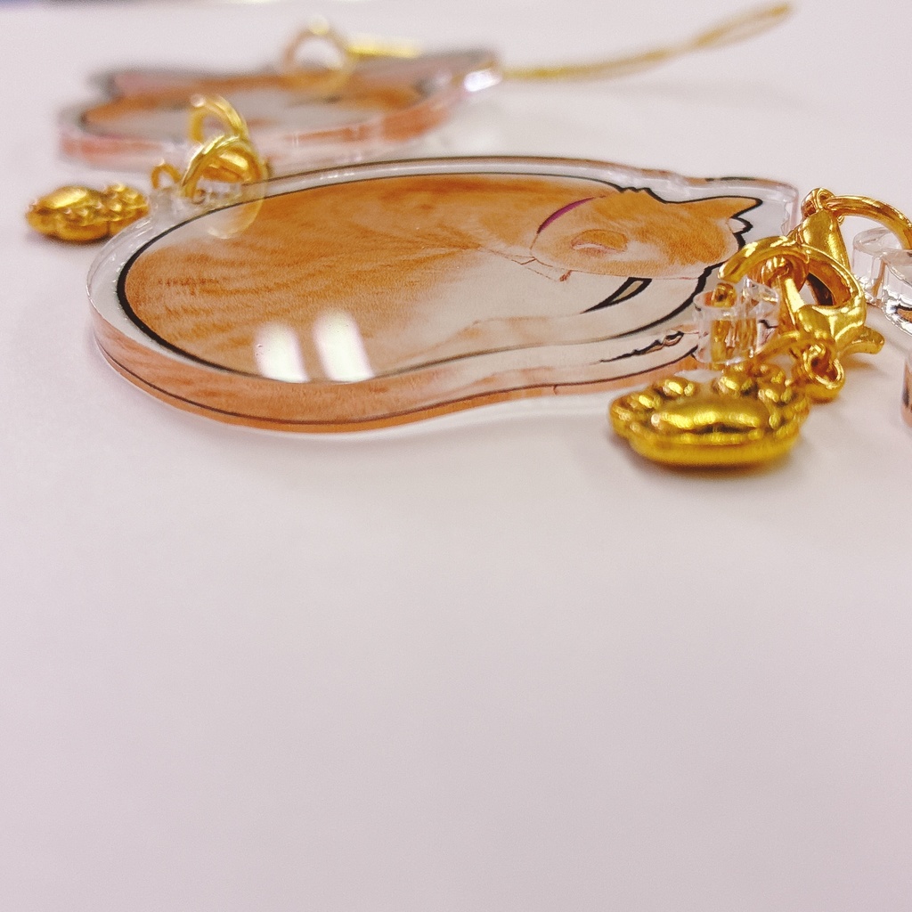 連結できるアクリルキーホルダー【にゃんこ】