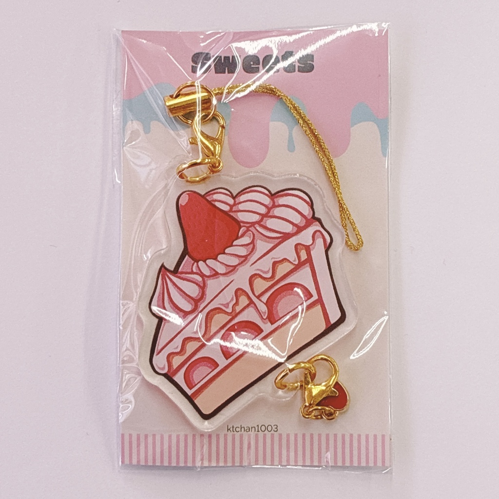 連結できるアクリルキーホルダー【スイーツ】