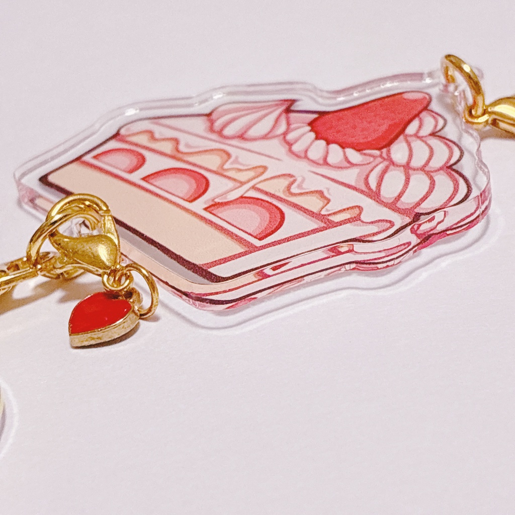 連結できるアクリルキーホルダー【スイーツ】