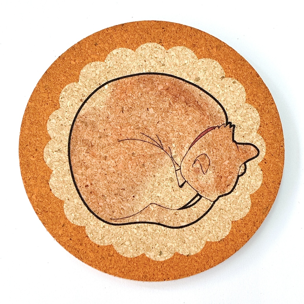 コルクコースター【にゃんこ】