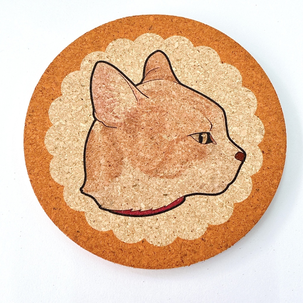 コルクコースター【にゃんこ】