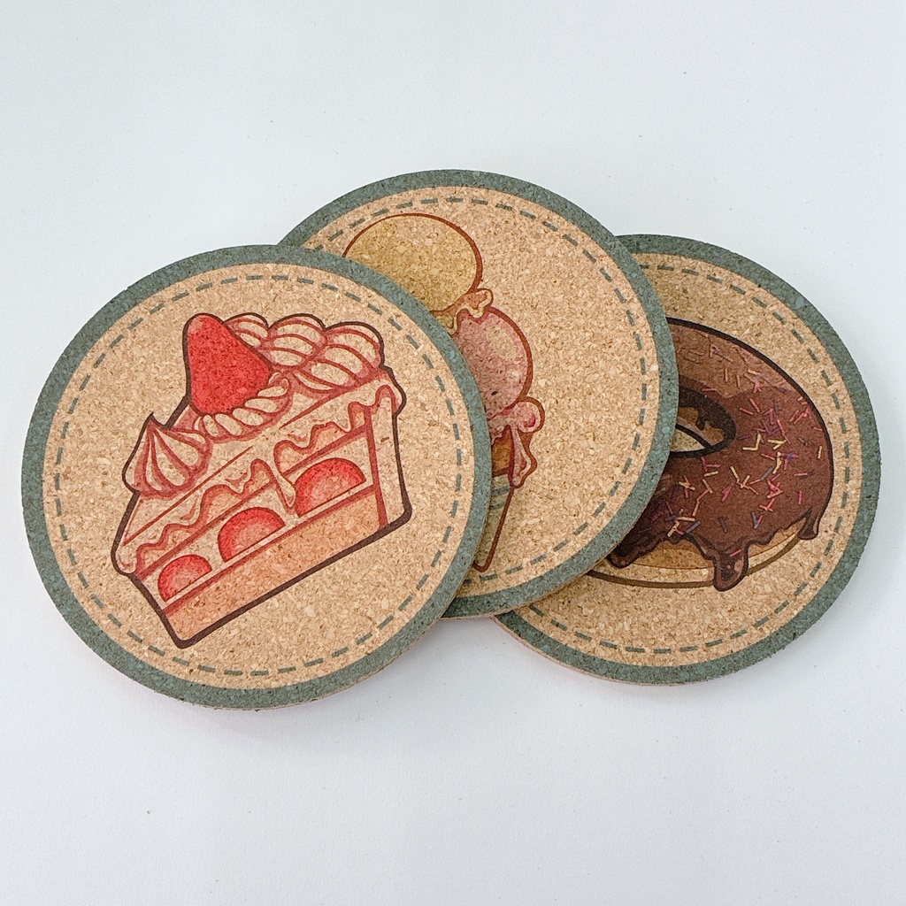 コルクコースター【スイーツ】