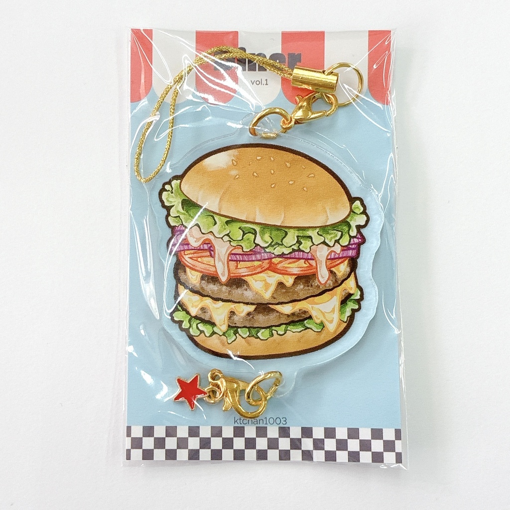 連結できるアクリルキーホルダー【ダイナー】