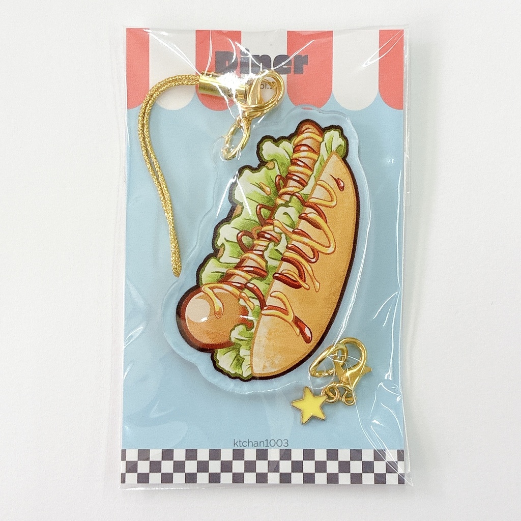 連結できるアクリルキーホルダー【ダイナー】