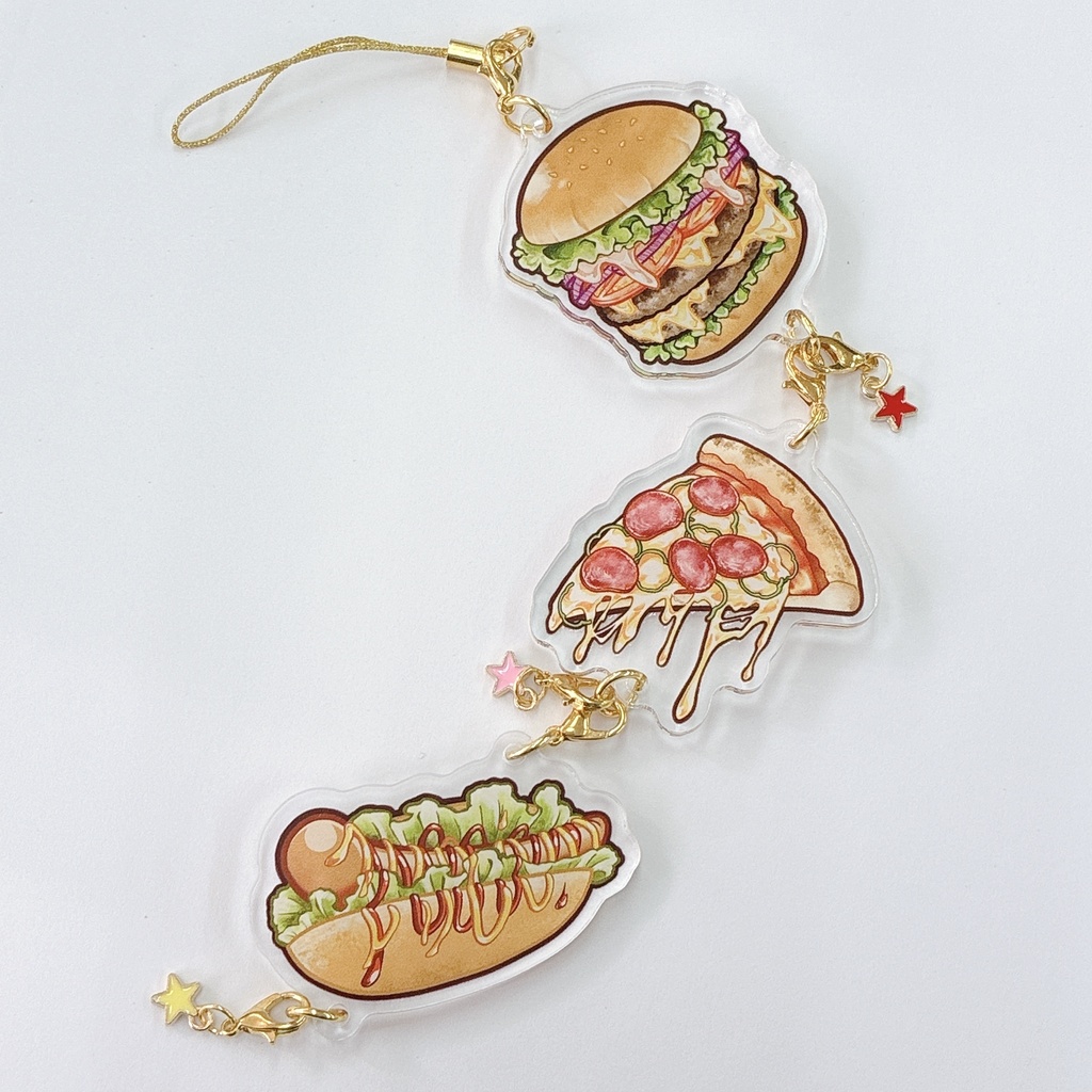 連結できるアクリルキーホルダー【ダイナー】