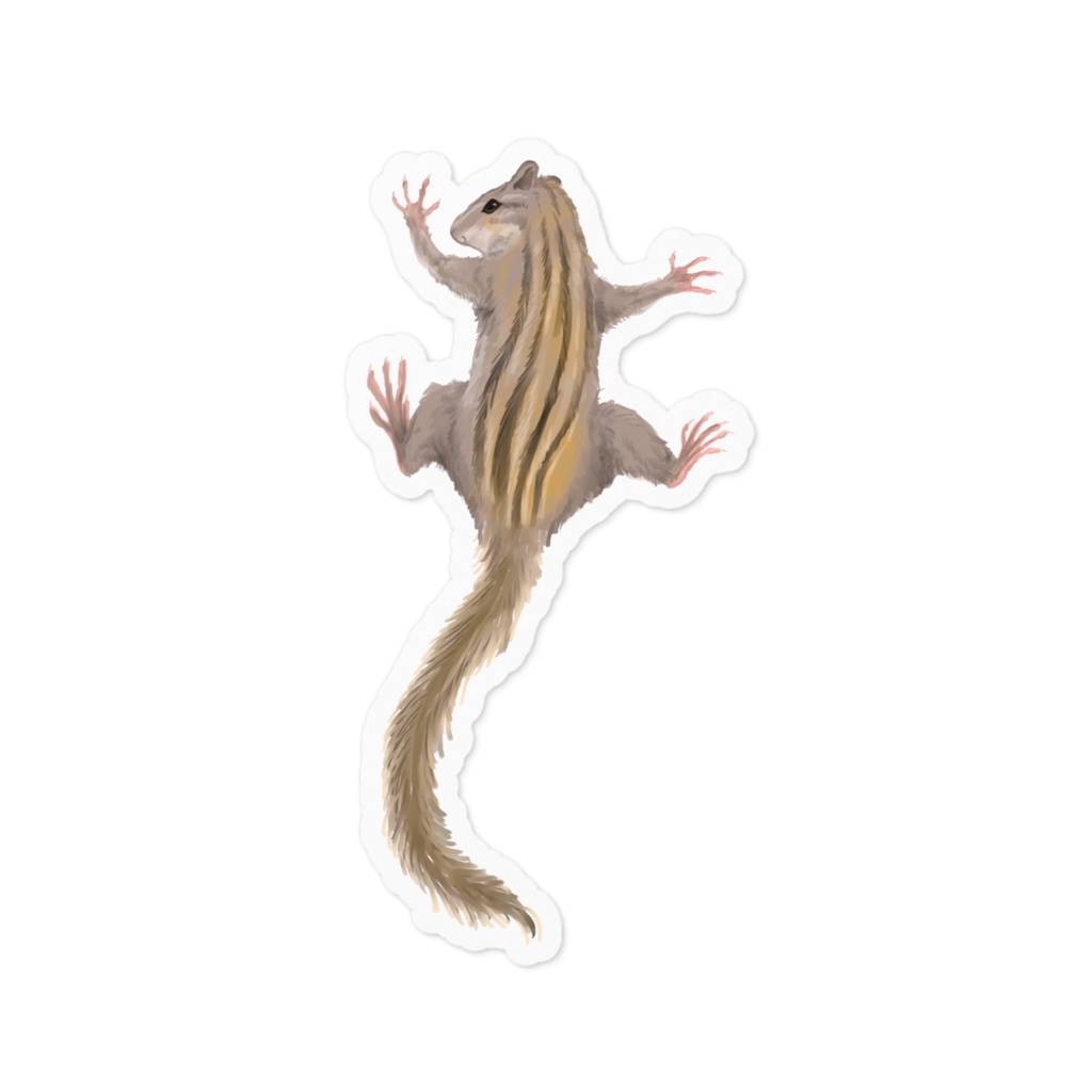 貼りつきリスステッカー