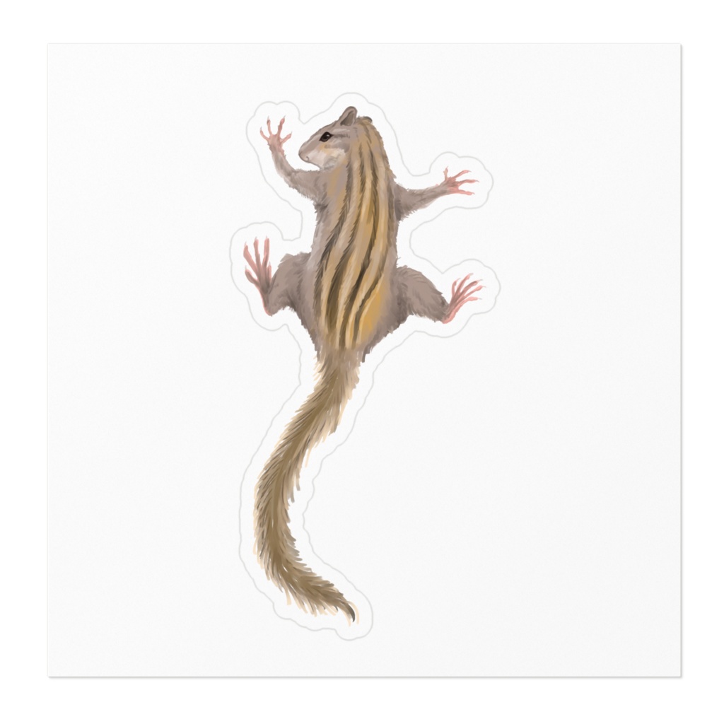 貼りつきリスステッカー