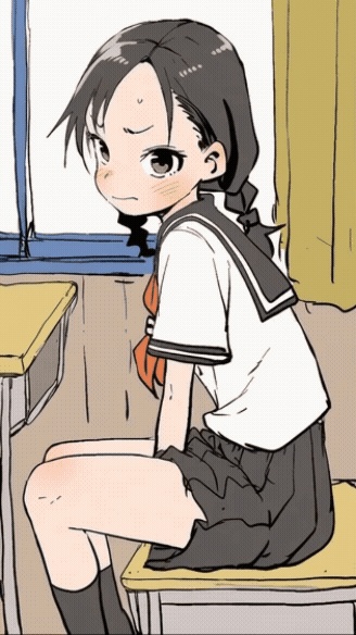 嫌な顔で恥じらいながらパンツを見せて欲しい!!gif