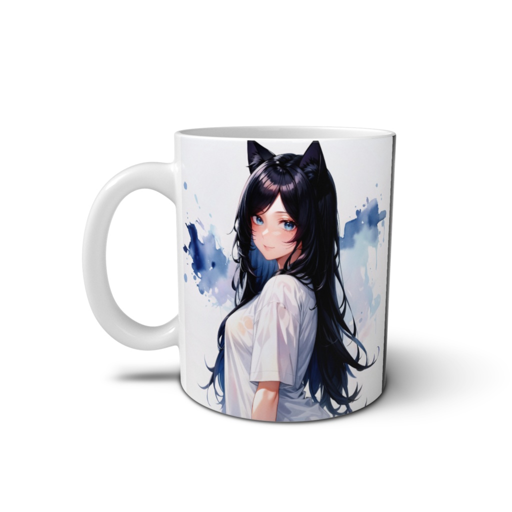 【マグカップ】カクヨさん 0001|白Tシャツ