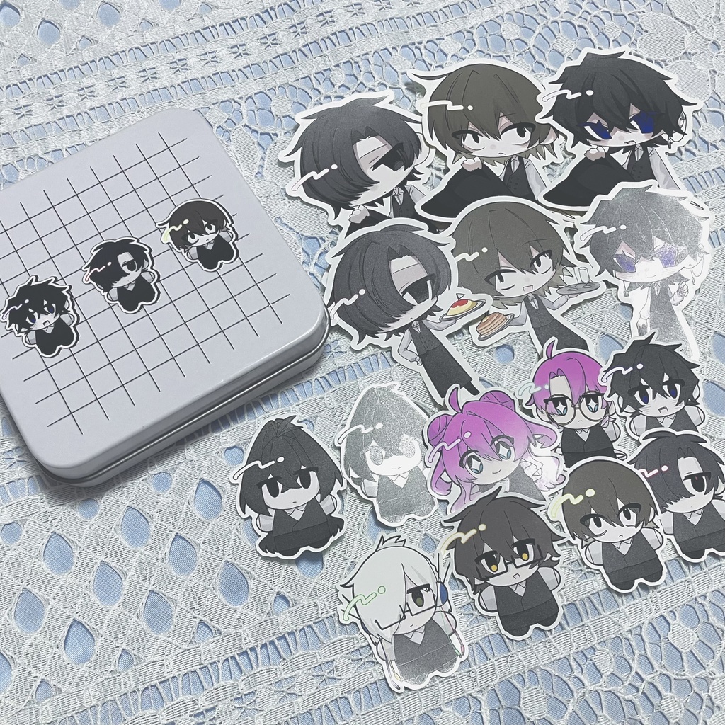 ステッカー入りスクエア缶