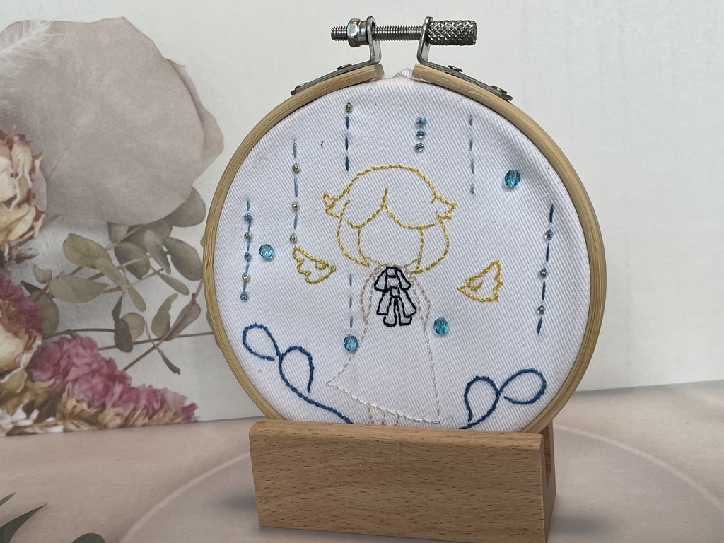 水底の少女の刺繍フレーム