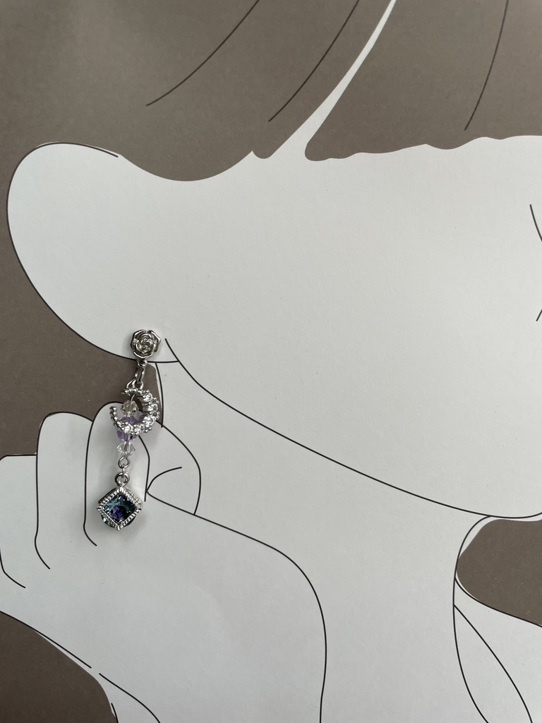 朝と夜のピアス②