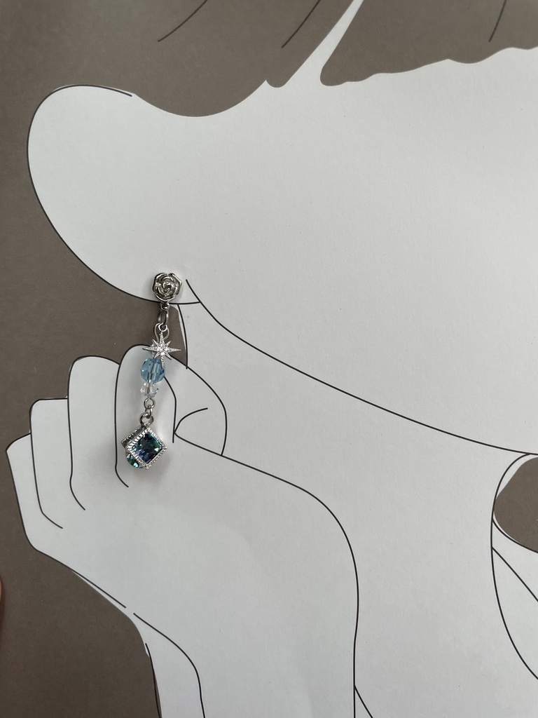 朝と夜のピアス②