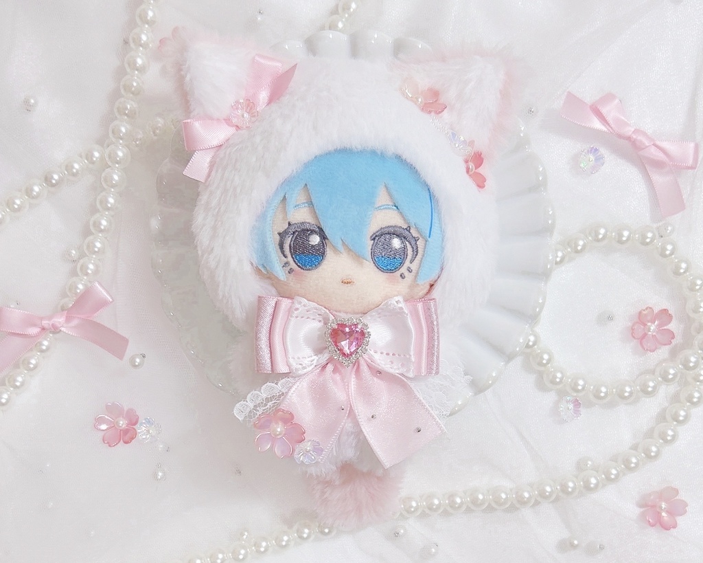 ❀ お花見 ネコ ぬい服 12cm ❀