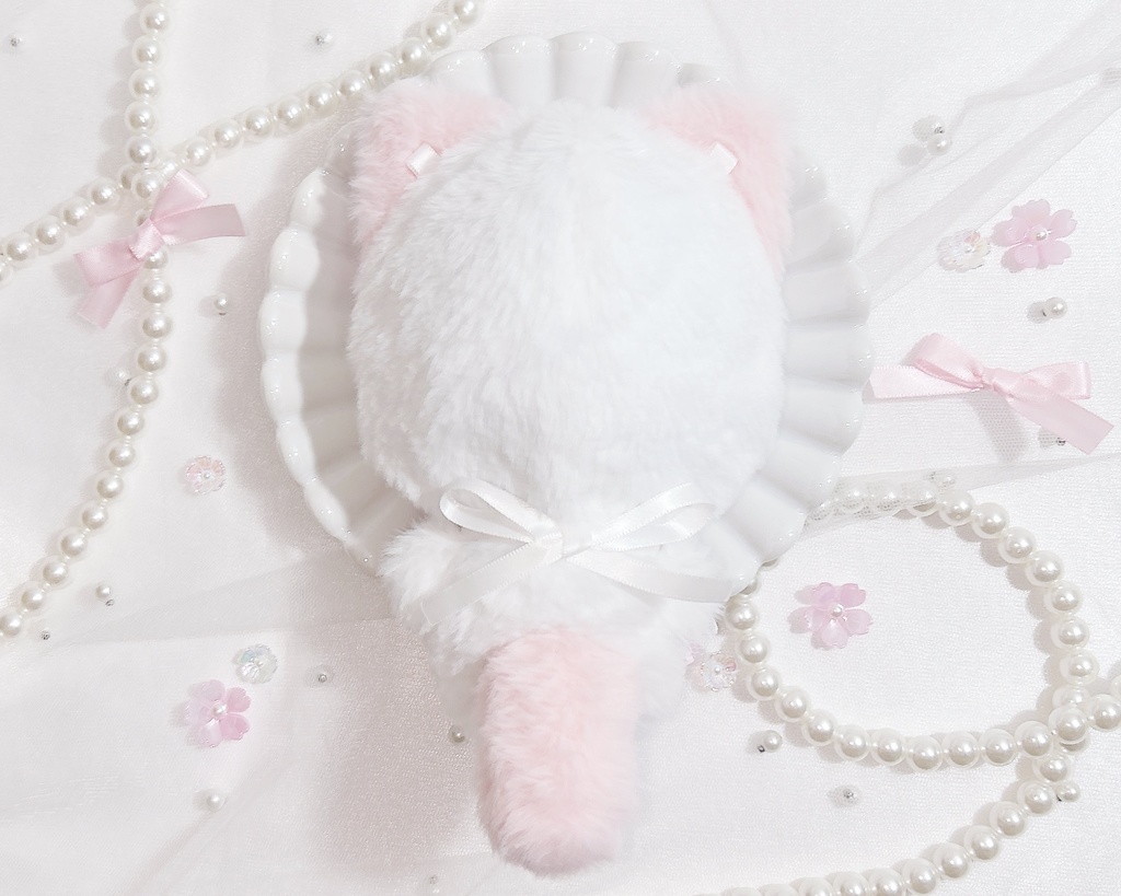 お花見 ネコ ぬい服 12cm ピンク