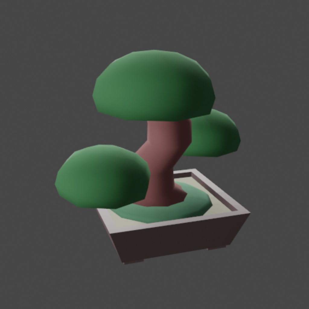 【無料3Dモデル】Bonsai~盆栽~ローポリ512