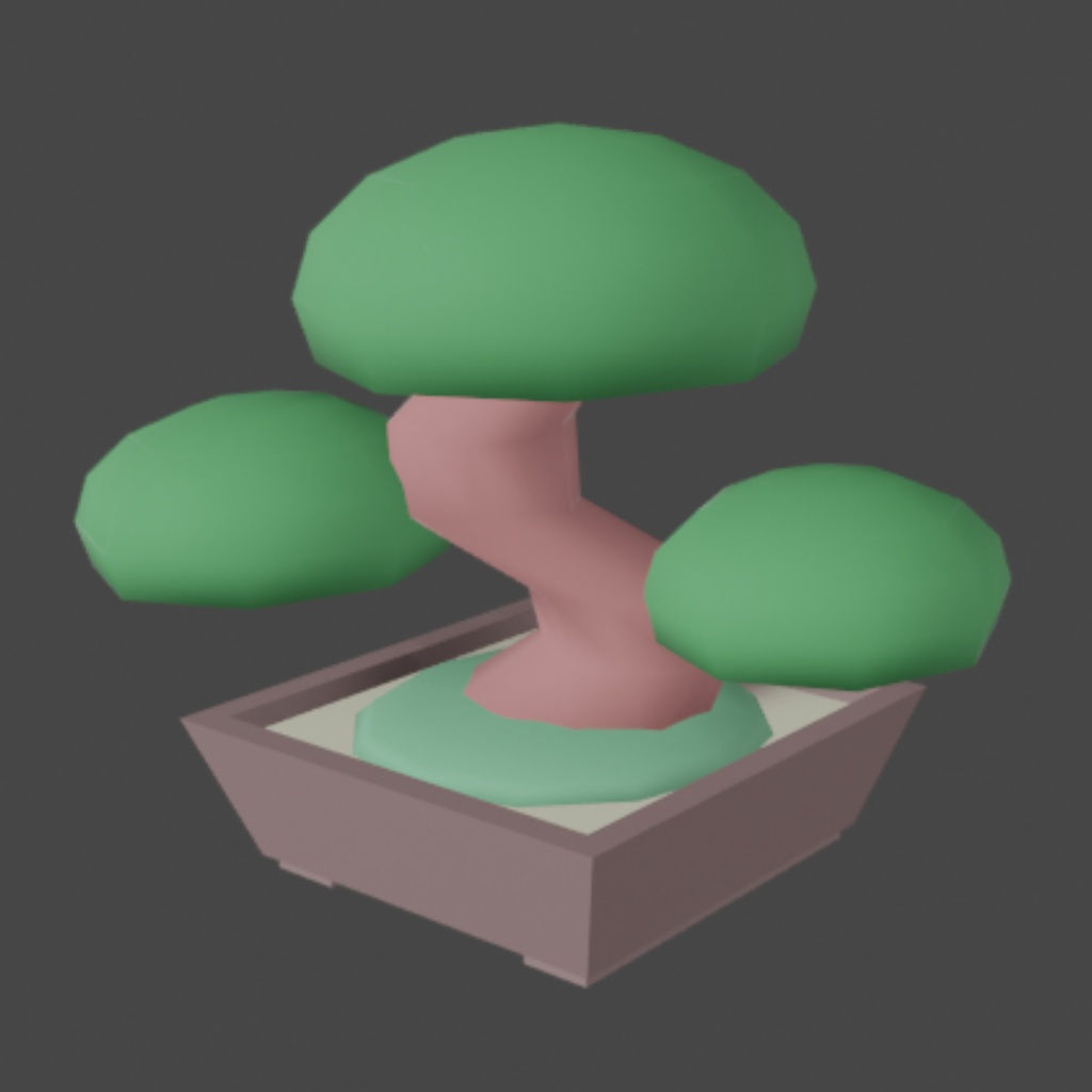 【無料3Dモデル】Bonsai~盆栽~ローポリ512