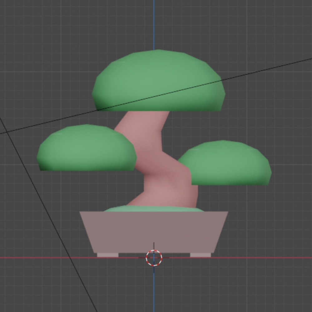 【無料3Dモデル】Bonsai~盆栽~ローポリ512