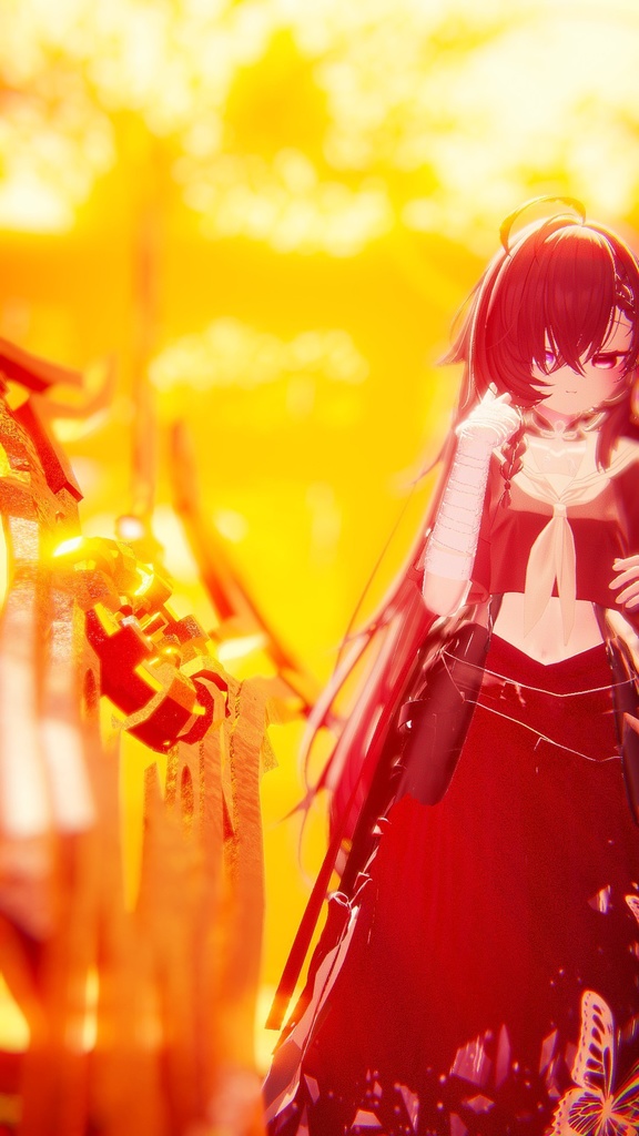 【MA対応】オリジナル3Dモデル【刻彩の杖】