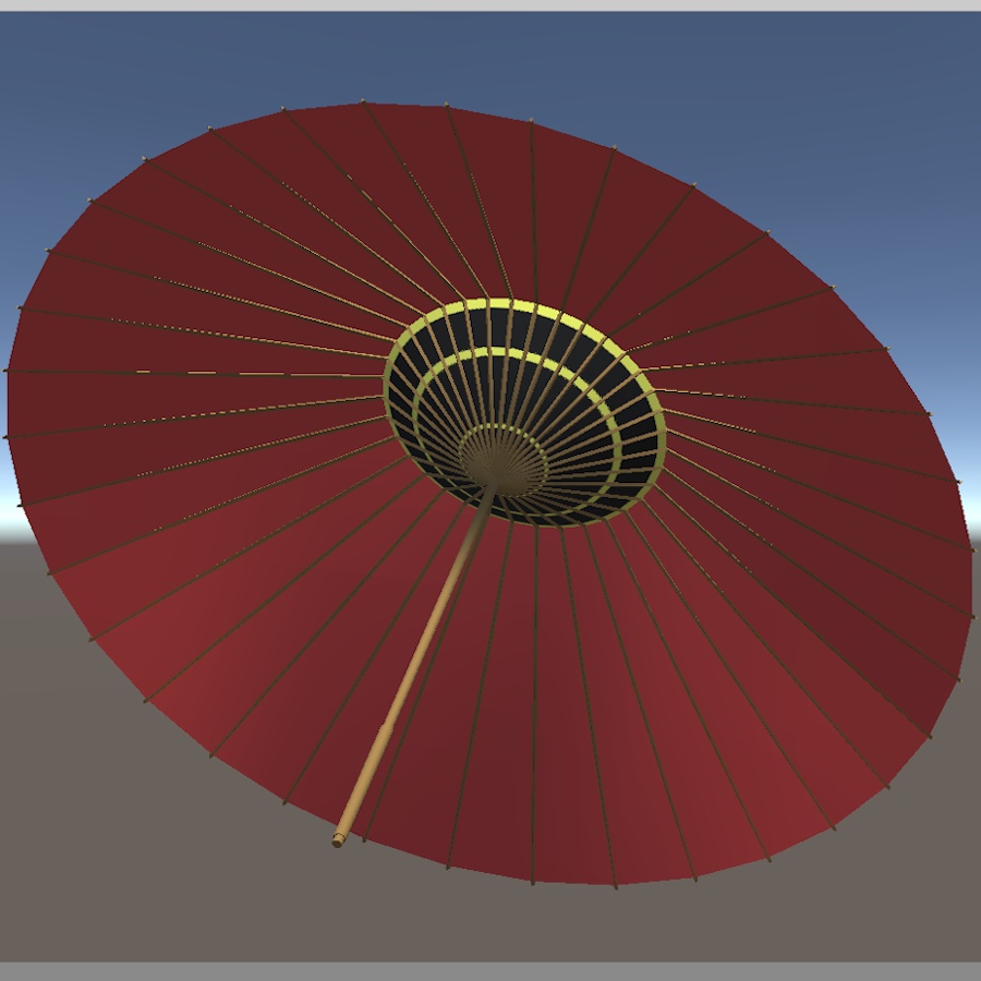 【3Dモデル】和傘