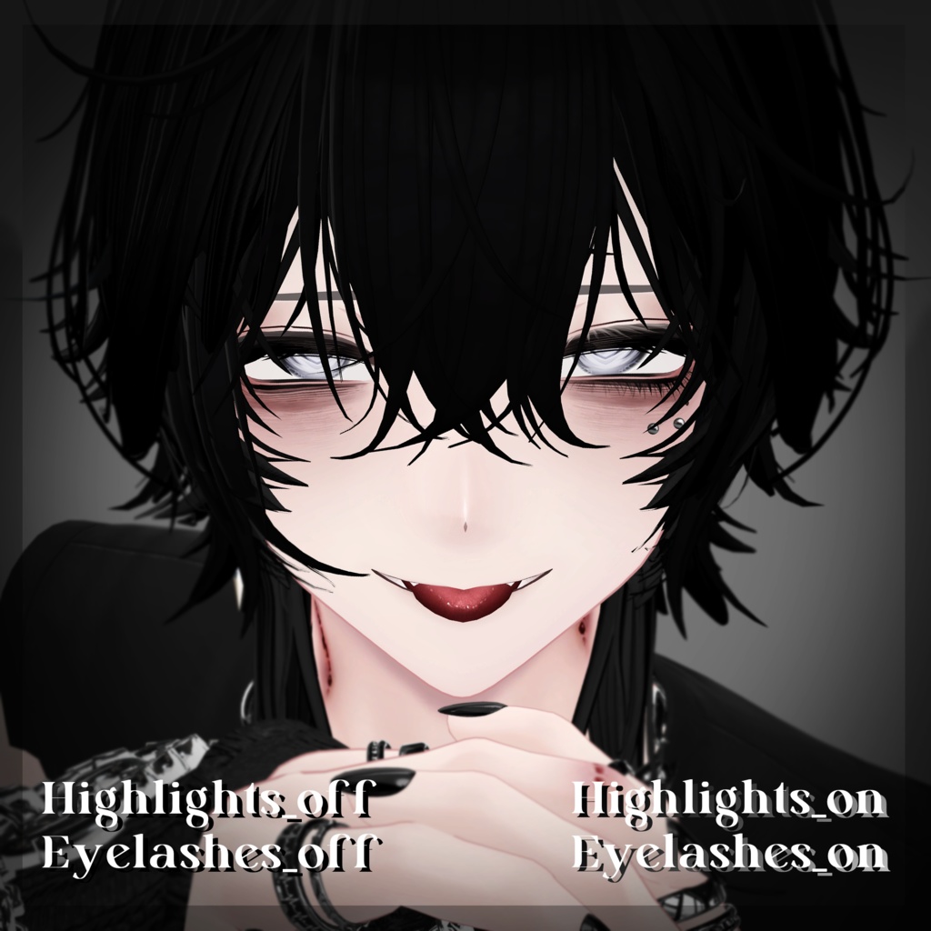 +Komano+ CRYBABY Makeup Texture +8アバター対応+