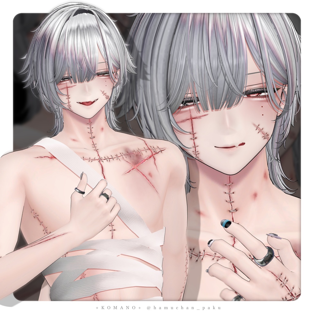 【SALE】Raw Scar🖤+9アバター対応+