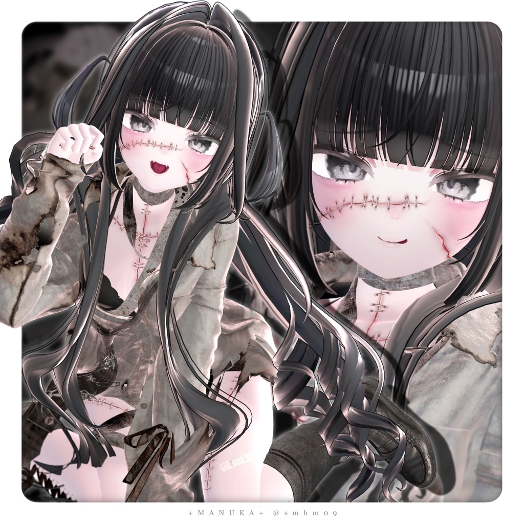 【SALE】Raw Scar🖤+9アバター対応+