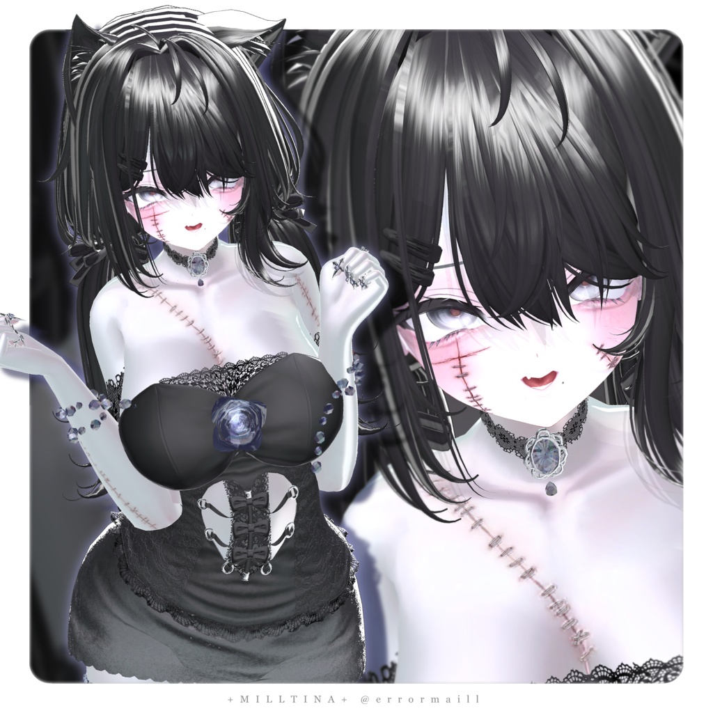 【SALE】Raw Scar🖤+9アバター対応+