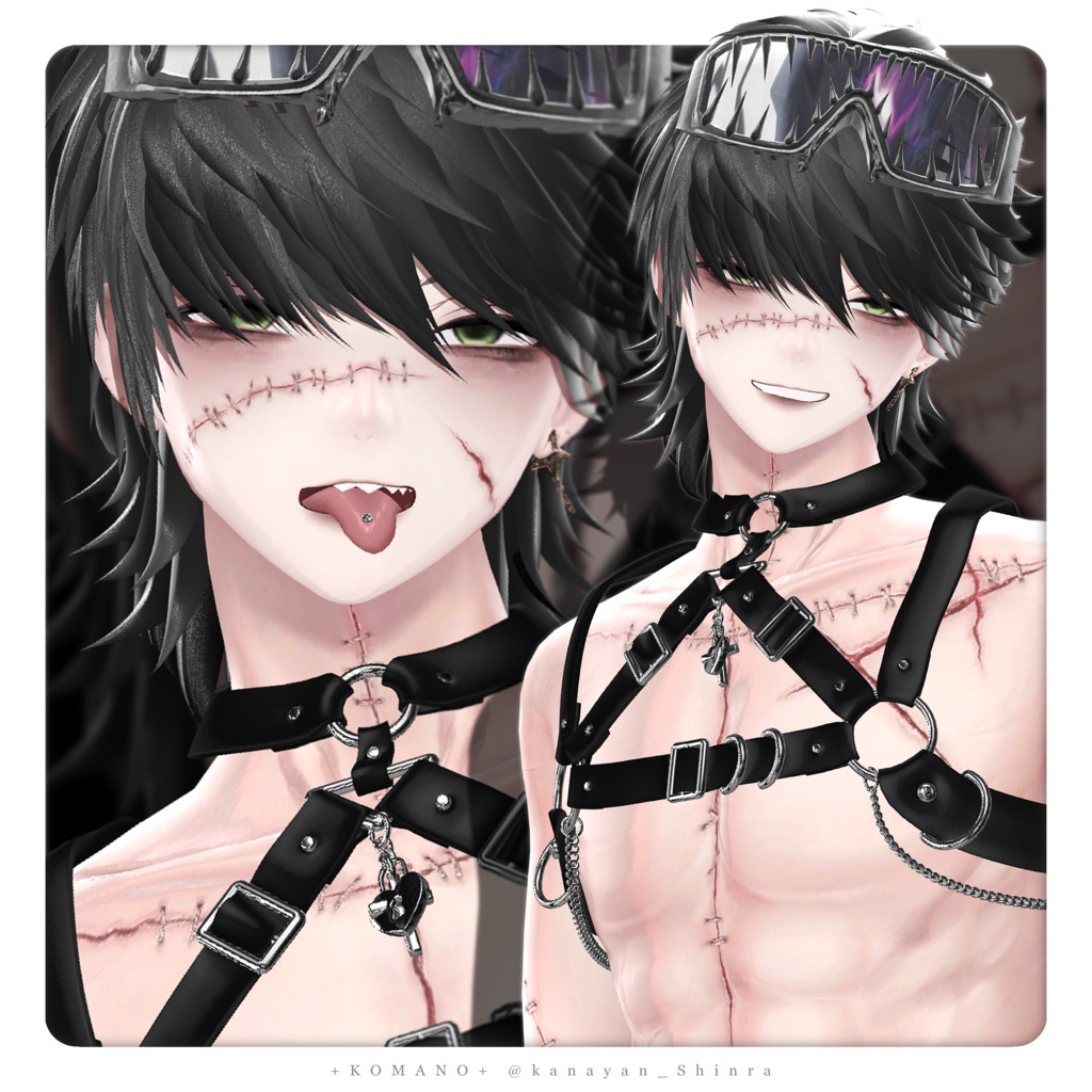 【SALE】Raw Scar🖤+9アバター対応+