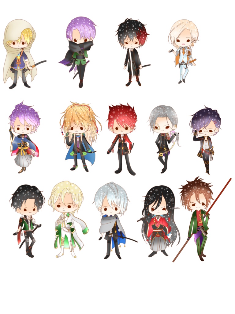 とうらぶ_デフォルメ全身アクブロ