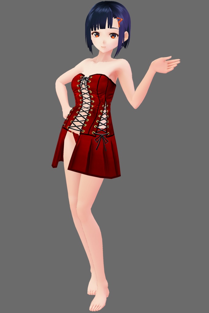 ボンデージ風ベビードールセット