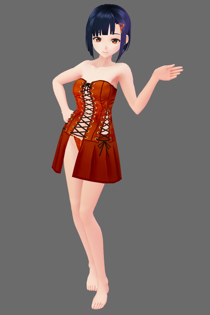 ボンデージ風ベビードールセット