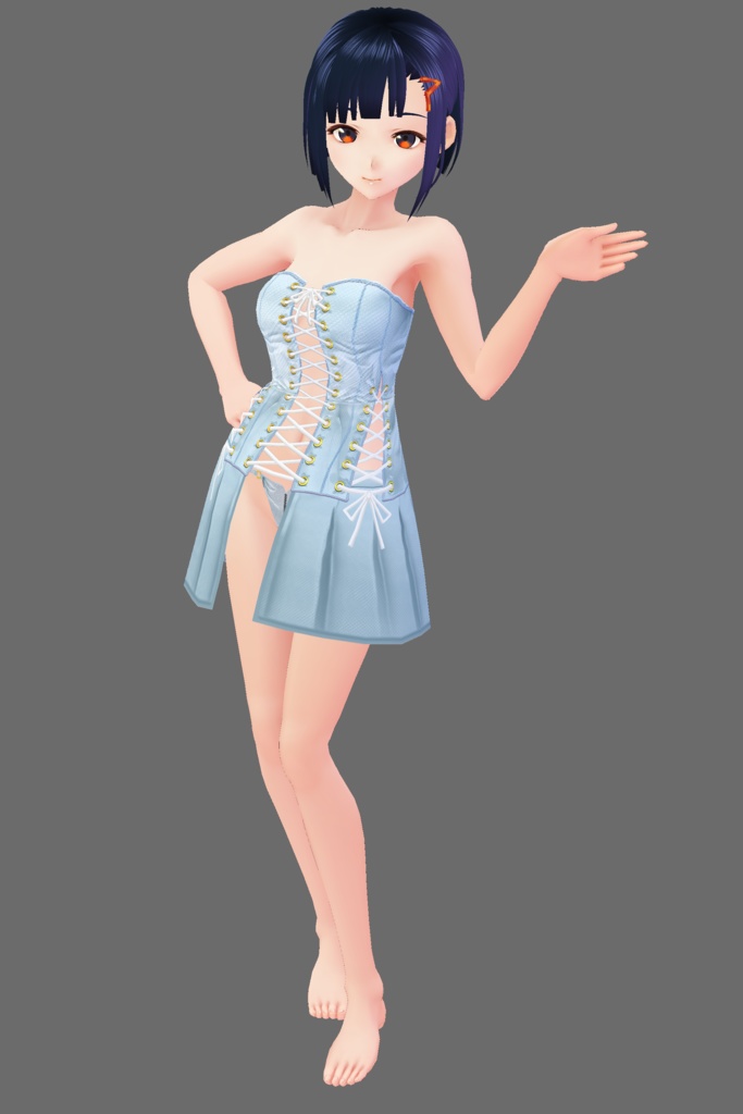 ボンデージ風ベビードールセット