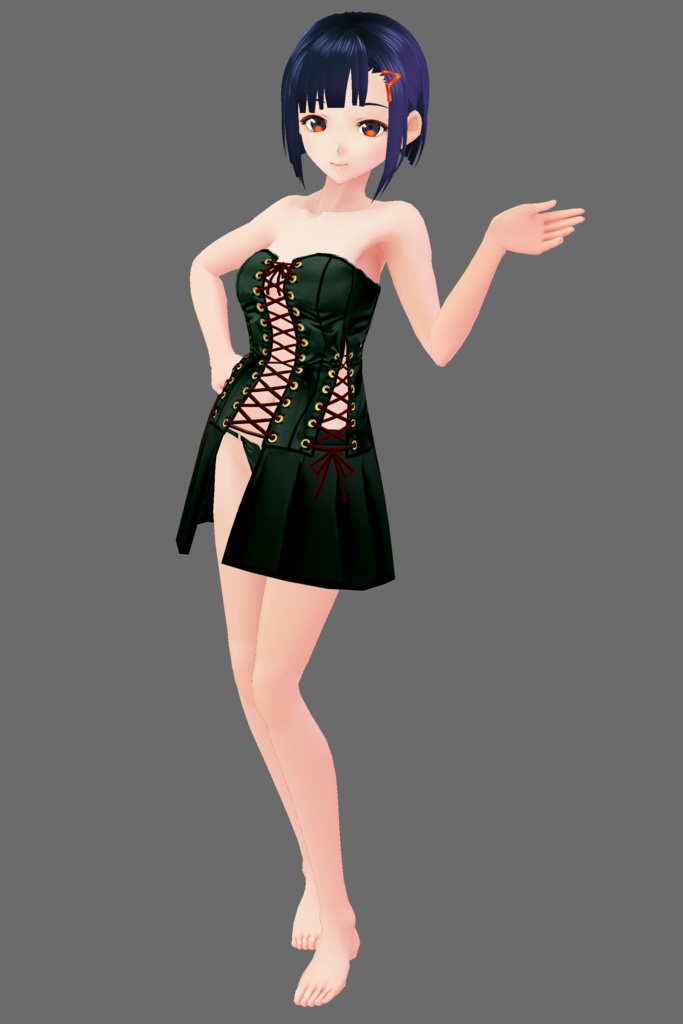 ボンデージ風ベビードールセット