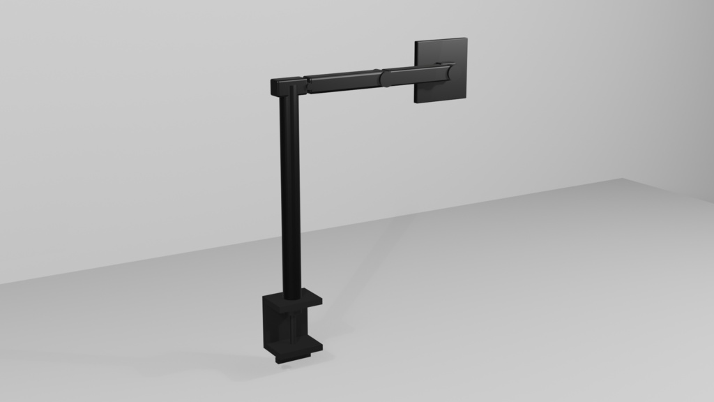 【3Dモデル】KM Minimal Monitor Arm | デスク用モニターアーム