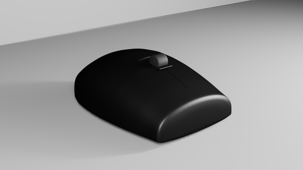 【3Dモデル】KM Minimal Mouse | ワイヤレスマウス