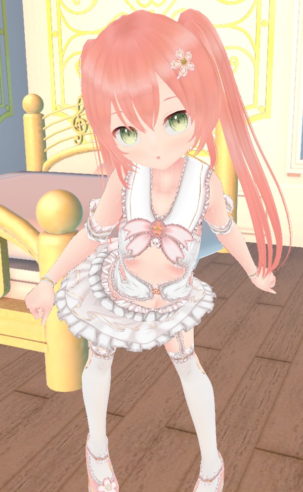 【青い桜追加】サクラロリィタと衣装(カスタムアイテム)【商用利用・改変OK】