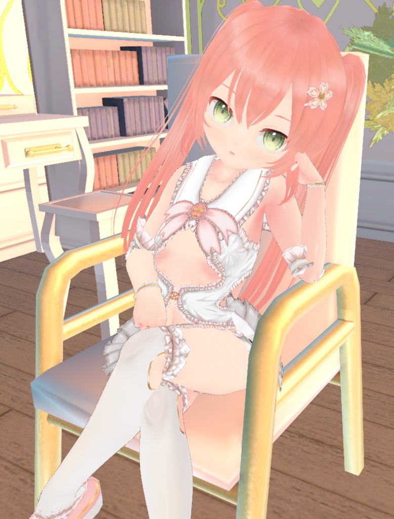 【青い桜追加】サクラロリィタと衣装(カスタムアイテム)【商用利用・改変OK】