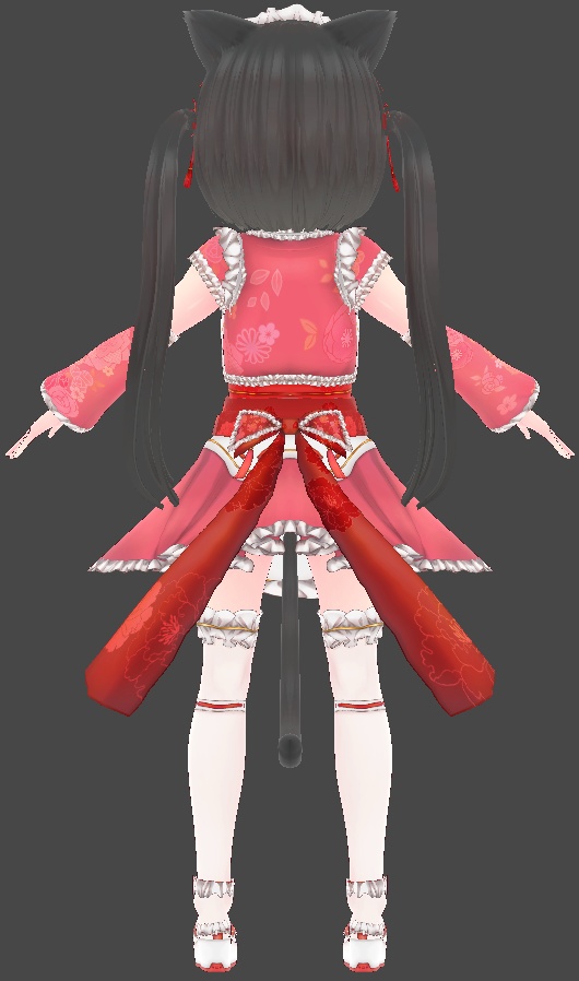 【割引中】和メイドVRM+衣装(カスタムアイテム)【商用利用・改変OK】