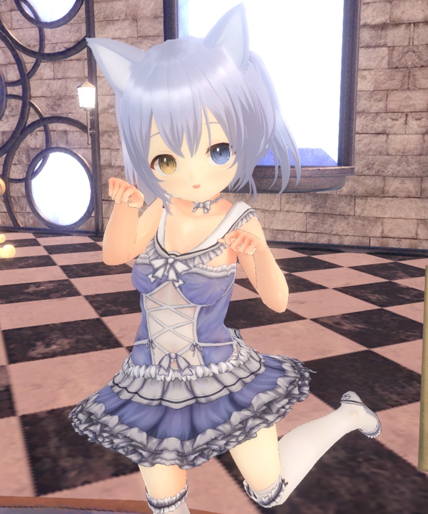 夏服VRM+衣装(カスタムアイテム)【商用利用・改変OK】