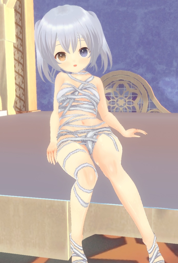 【無料】フリルミイラ衣装(カスタムアイテム)【商用利用・改変OK】