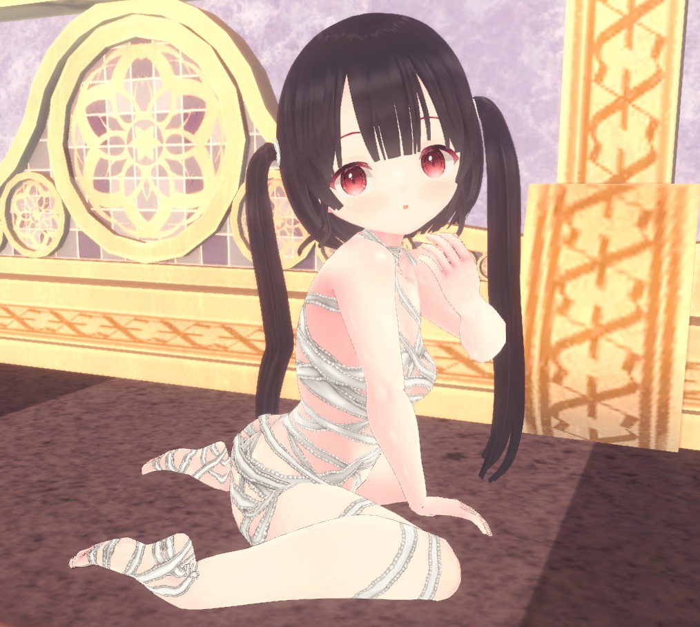 【無料】フリルミイラ衣装(カスタムアイテム)【商用利用・改変OK】