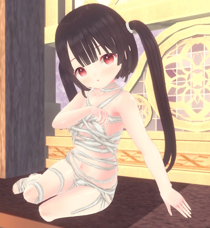 【無料】フリルミイラ衣装(カスタムアイテム)【商用利用・改変OK】