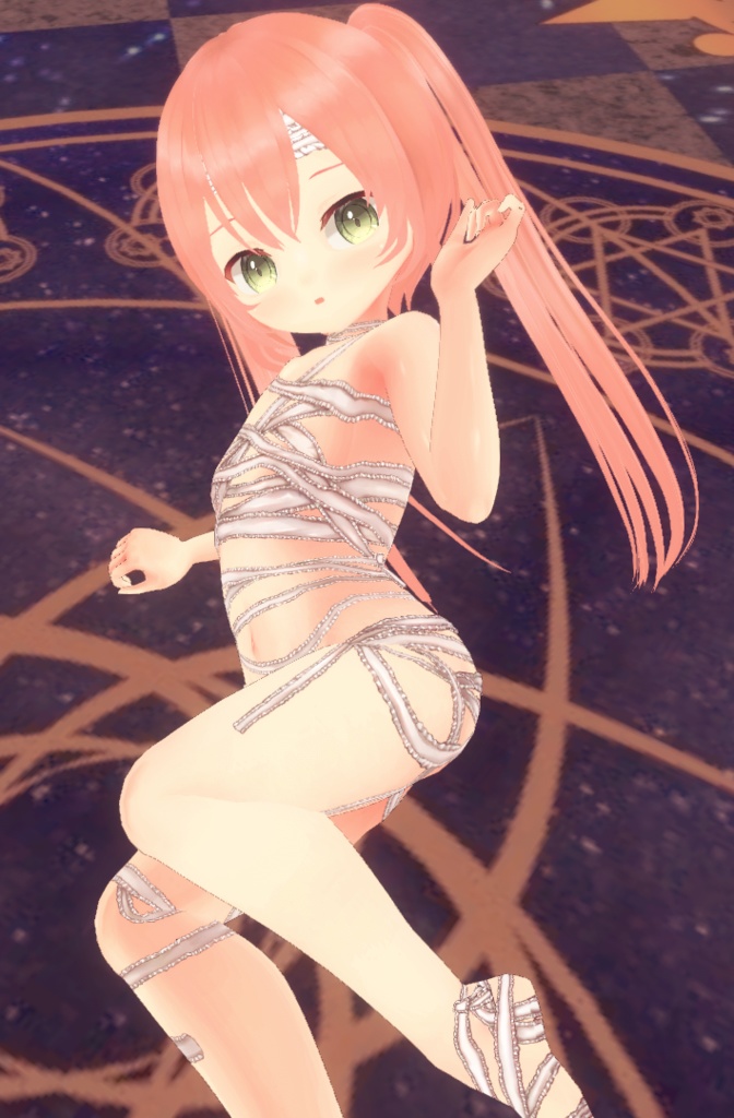 【無料】フリルミイラ衣装(カスタムアイテム)【商用利用・改変OK】