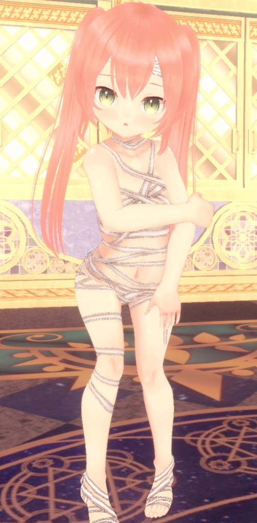 【無料】フリルミイラ衣装(カスタムアイテム)【商用利用・改変OK】