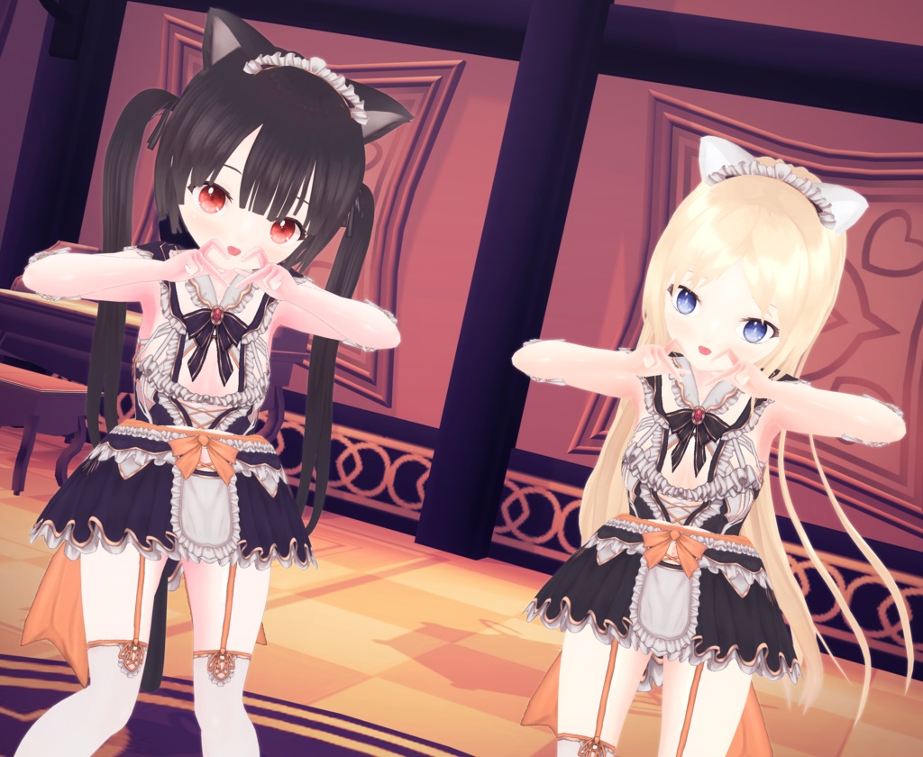 【割引中】ウィッチメイド VRM+衣装(カスタムアイテム)【商用利用・改変OK】