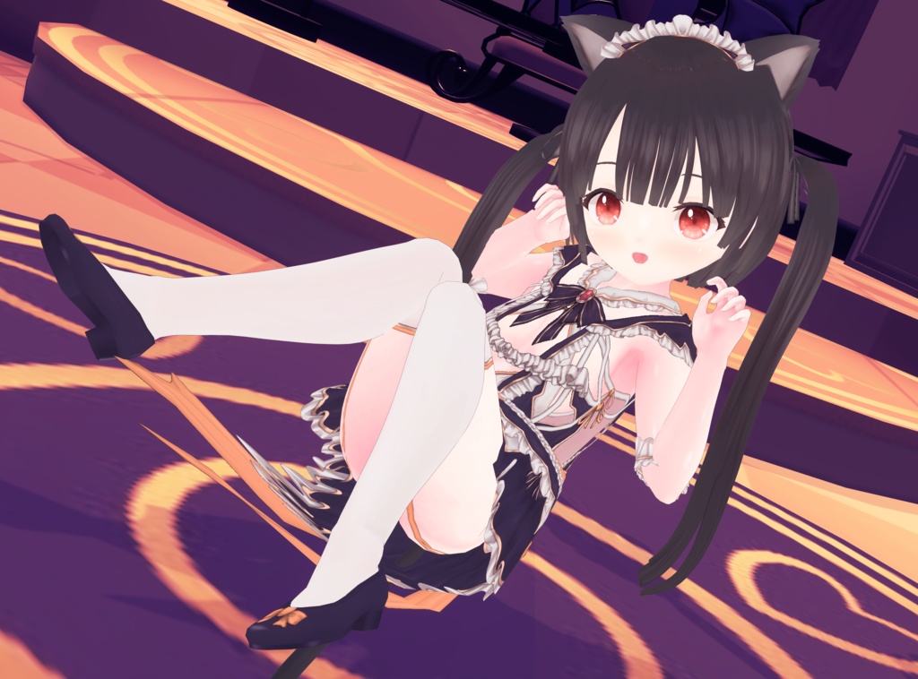 【割引中】ウィッチメイド VRM+衣装(カスタムアイテム)【商用利用・改変OK】