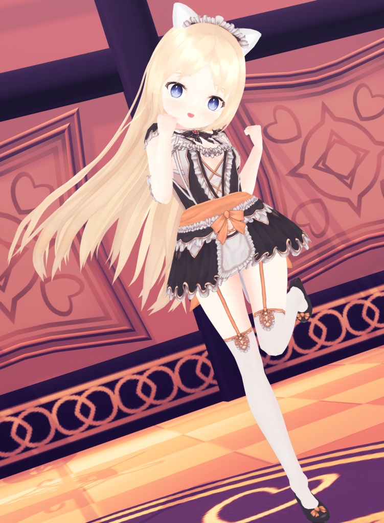 【割引中】ウィッチメイド VRM+衣装(カスタムアイテム)【商用利用・改変OK】