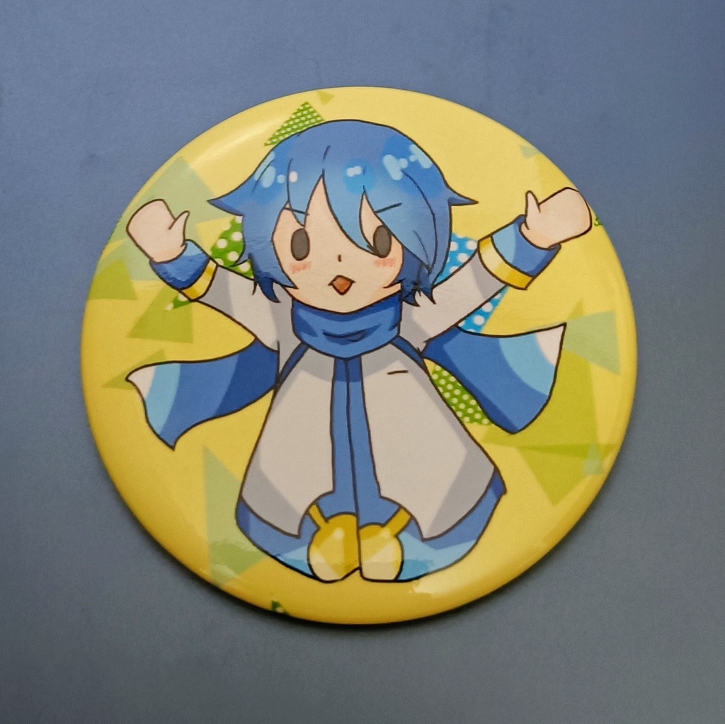 メラさんとこのKAITO缶バッジ デフォルメくん