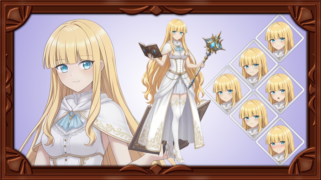 ファンタジーキャラクター素材集 Vol.1 【女性パーティメンバー5名】